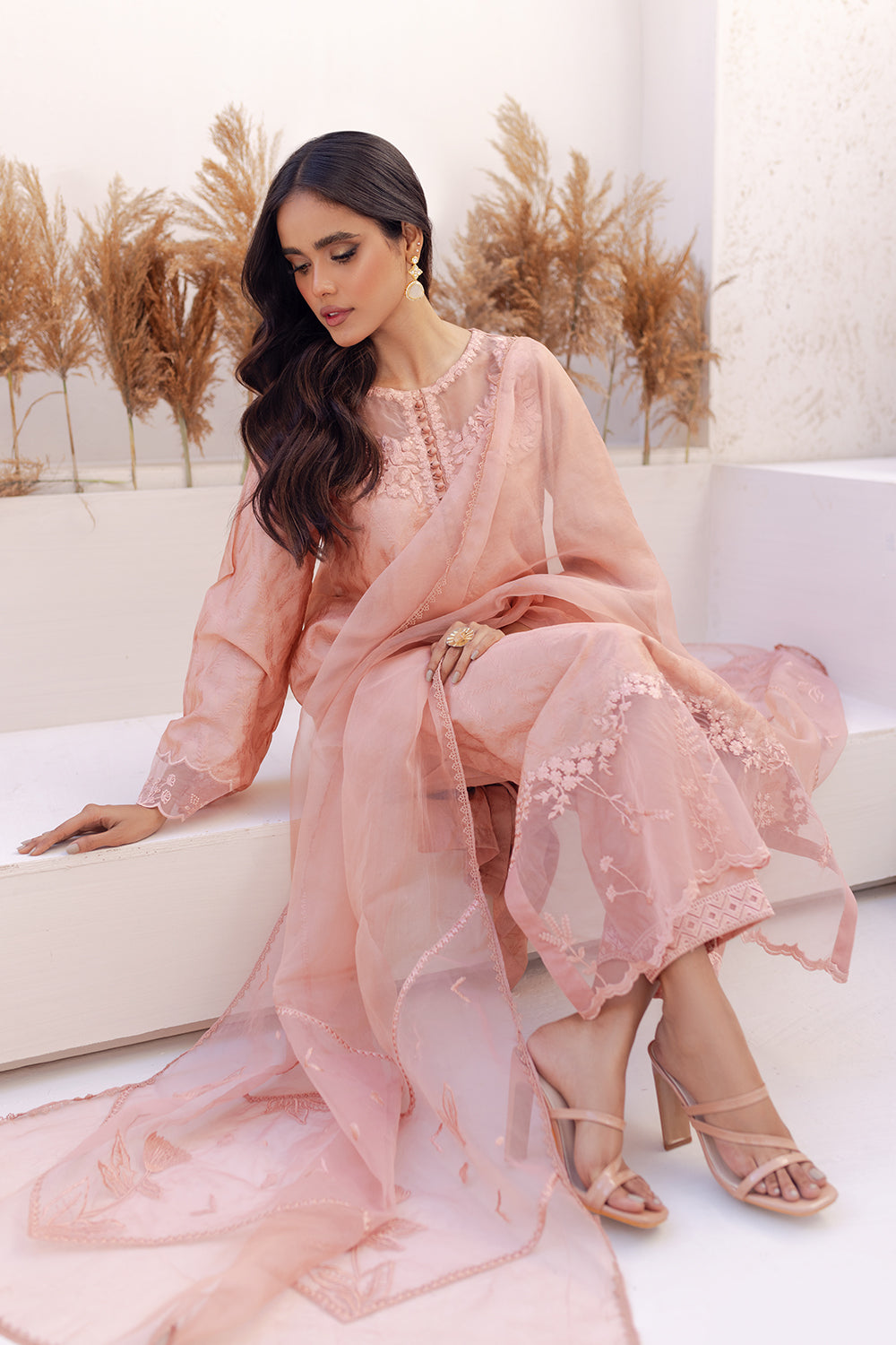 Azure | Ensembles Embroidered Formals | Melon Mirage - House Of Anaya