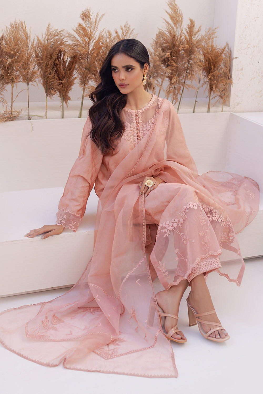Azure | Ensembles Embroidered Formals | Melon Mirage - House Of Anaya