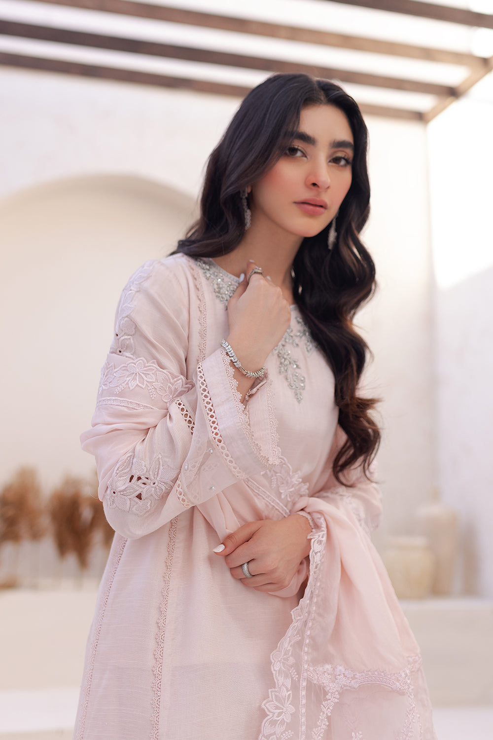 Azure | Ensembles Embroidered Formals | Morganite Magic - House Of Anaya
