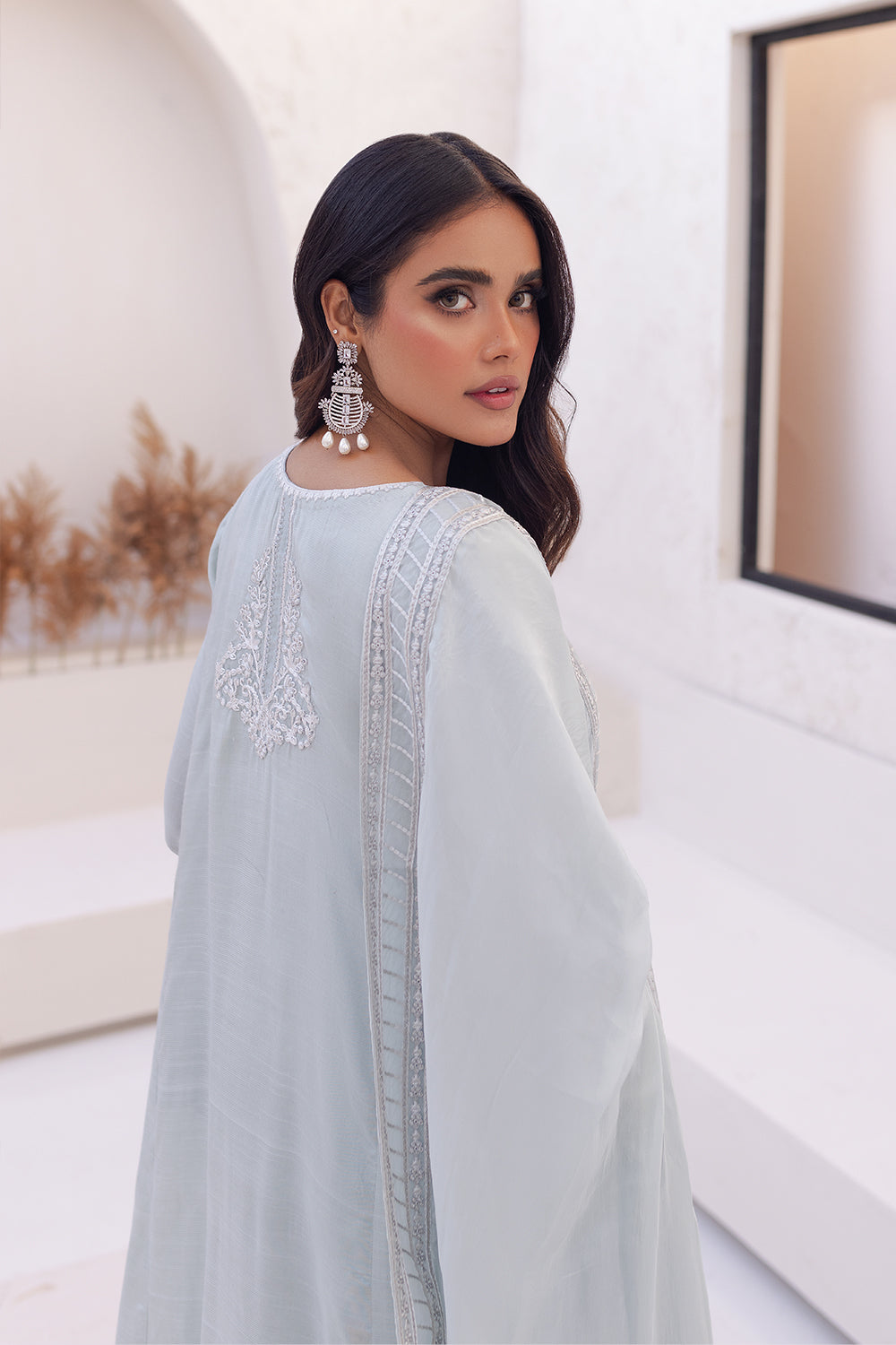 Azure | Ensembles Embroidered Formals | Moss Melody - House Of Anaya
