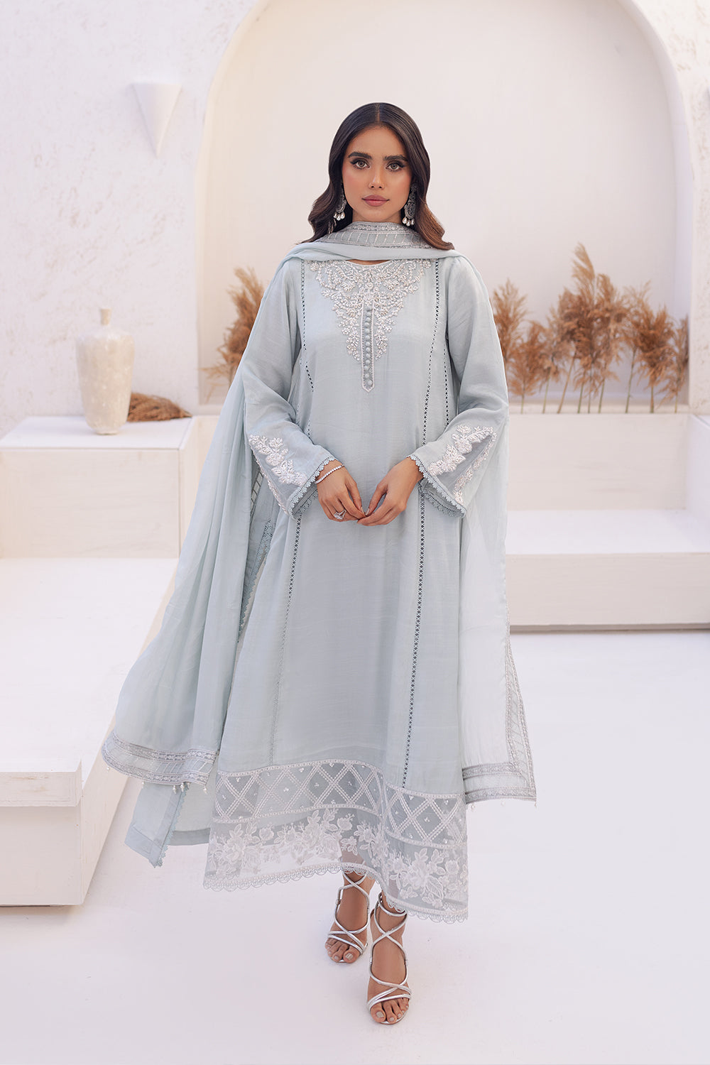 Azure | Ensembles Embroidered Formals | Moss Melody - House Of Anaya