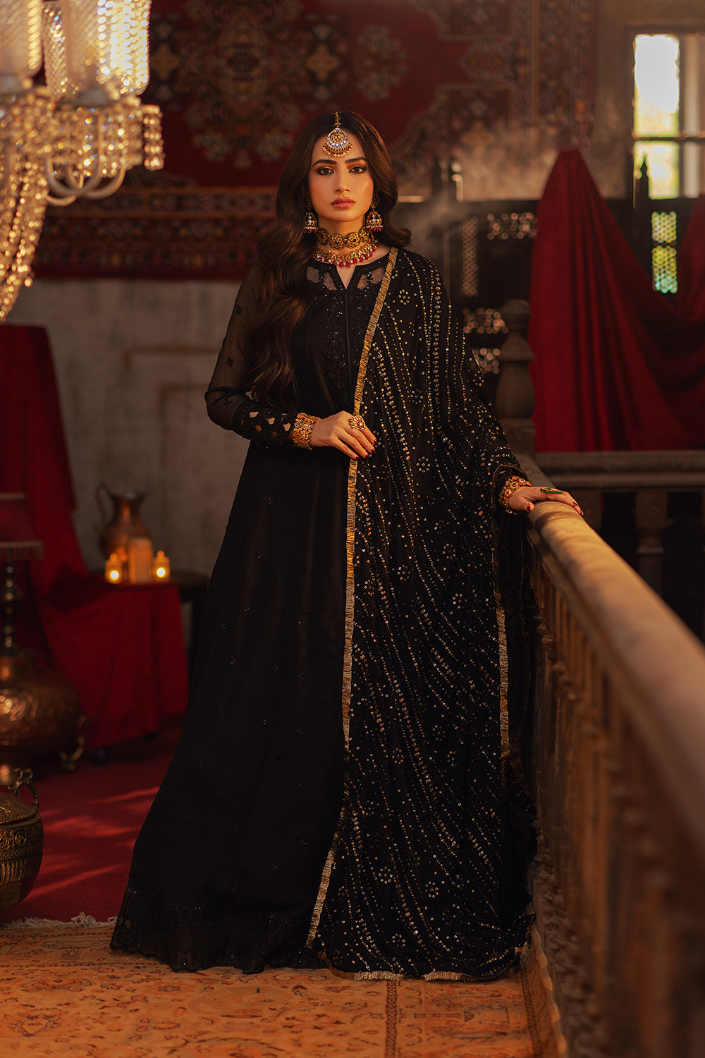 Azure | Ensembles Embroidered Formals | Noir Majesty - House Of Anaya
