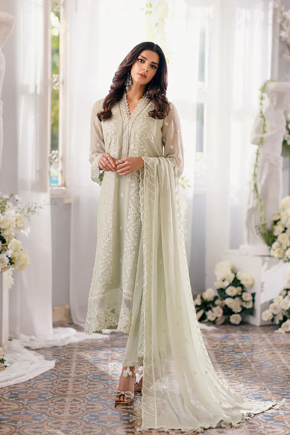 Azure | Ensembles Embroidered Formals | Enchanted Moss - House Of Anaya