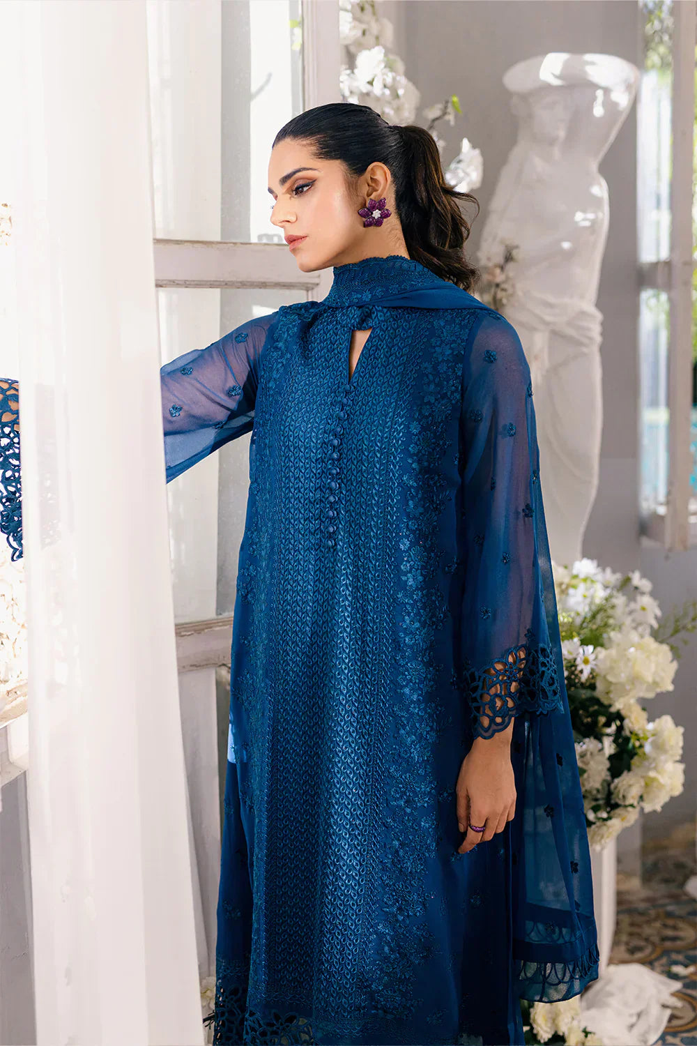 Azure | Ensembles Embroidered Formals | Galactic Glow - House Of Anaya
