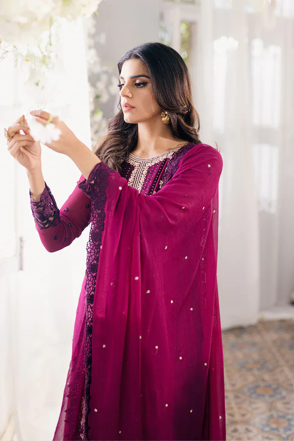 Azure | Ensembles Embroidered Formals | Merlot Muse - House Of Anaya