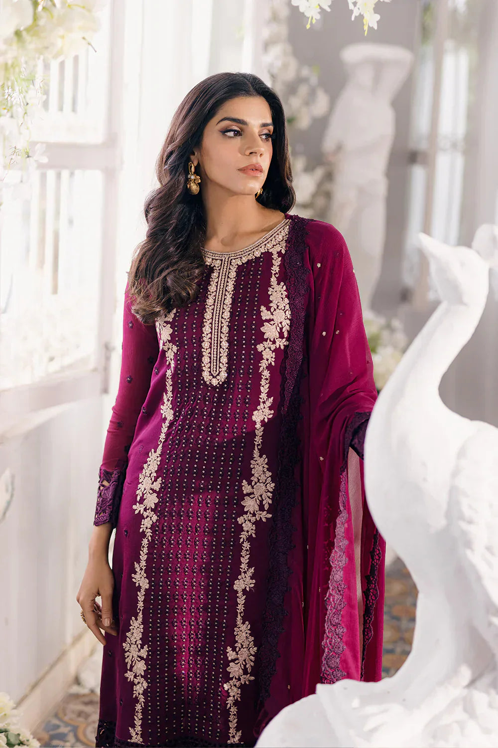 Azure | Ensembles Embroidered Formals | Merlot Muse - House Of Anaya