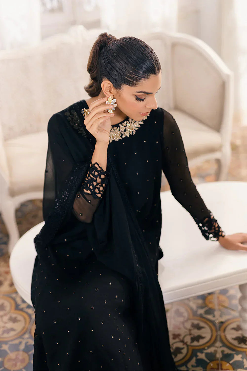 Azure | Ensembles Embroidered Formals | Midnight Glow - House Of Anaya