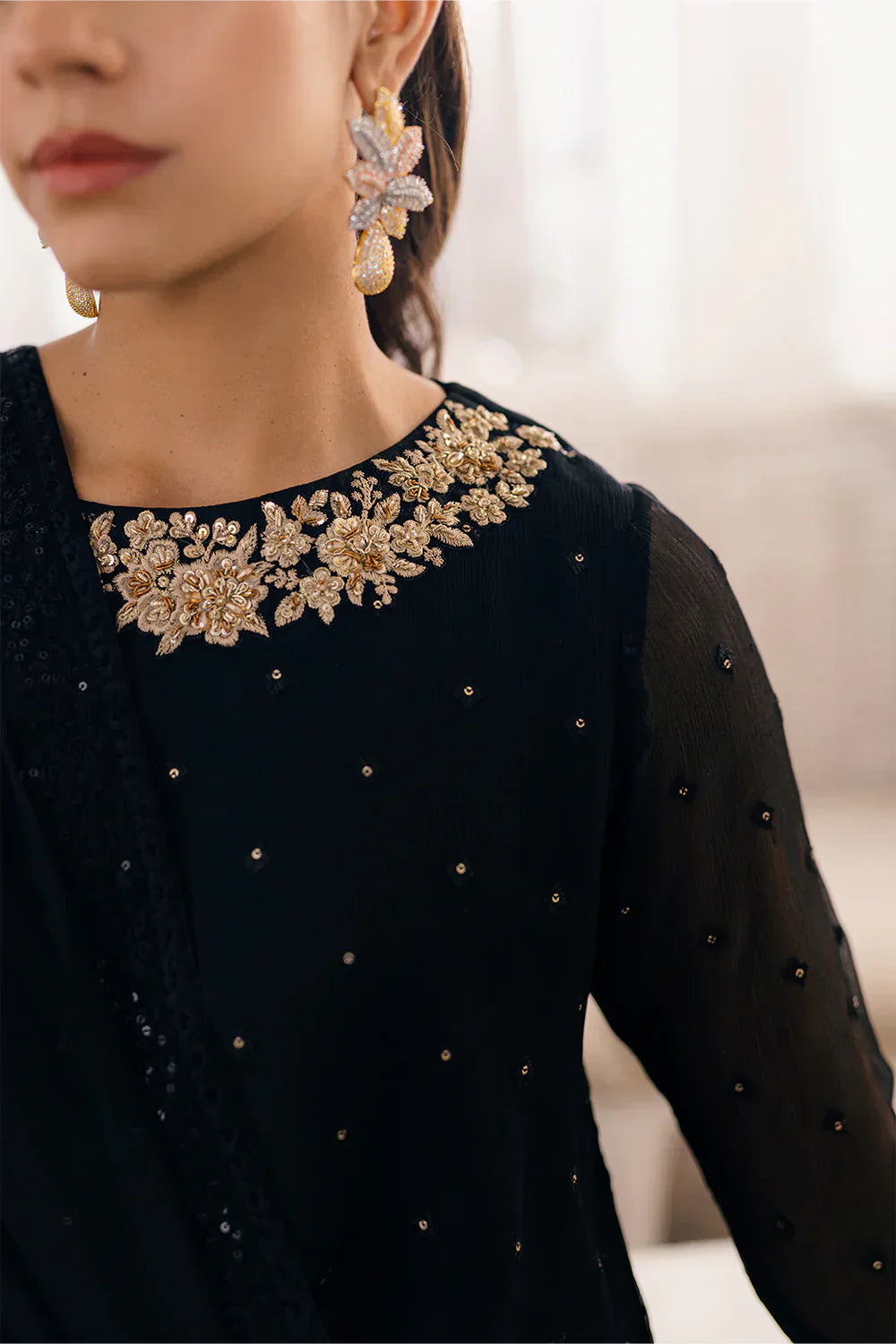Azure | Ensembles Embroidered Formals | Midnight Glow - House Of Anaya