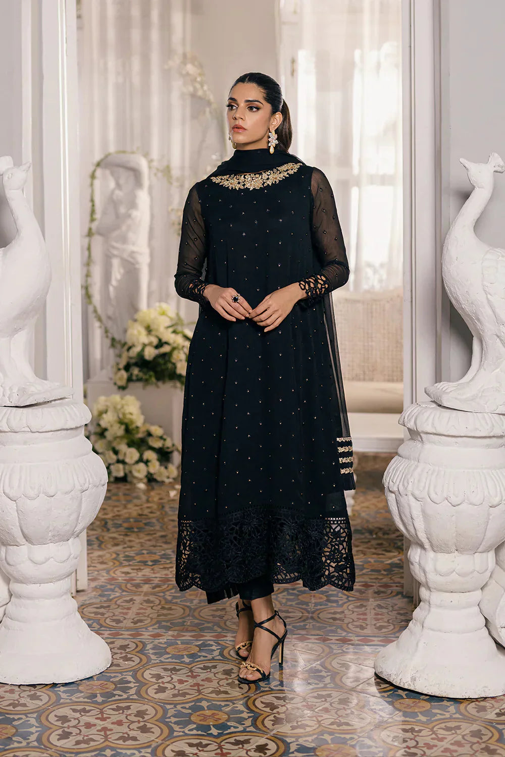 Azure | Ensembles Embroidered Formals | Midnight Glow - House Of Anaya