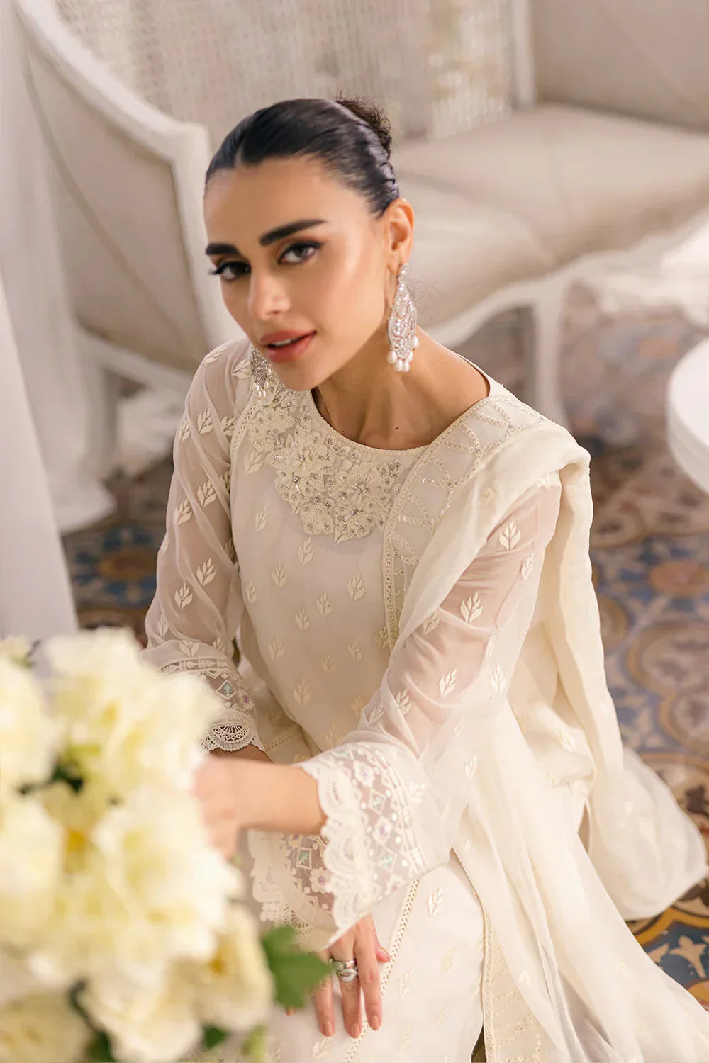 Azure | Ensembles Embroidered Formals | Angelic Frost - House Of Anaya