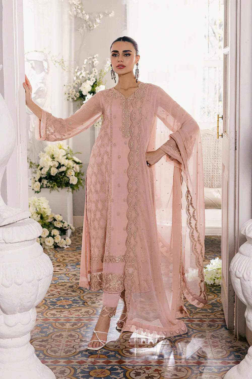 Azure | Ensembles Embroidered Formals | Nectaine - House Of Anaya
