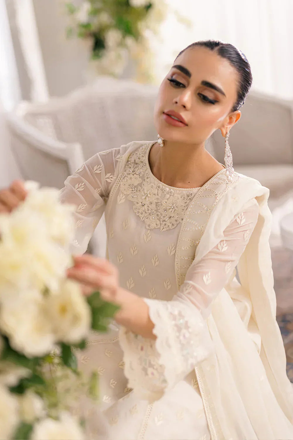 Azure | Ensembles Embroidered Formals | Angelic Frost - House Of Anaya
