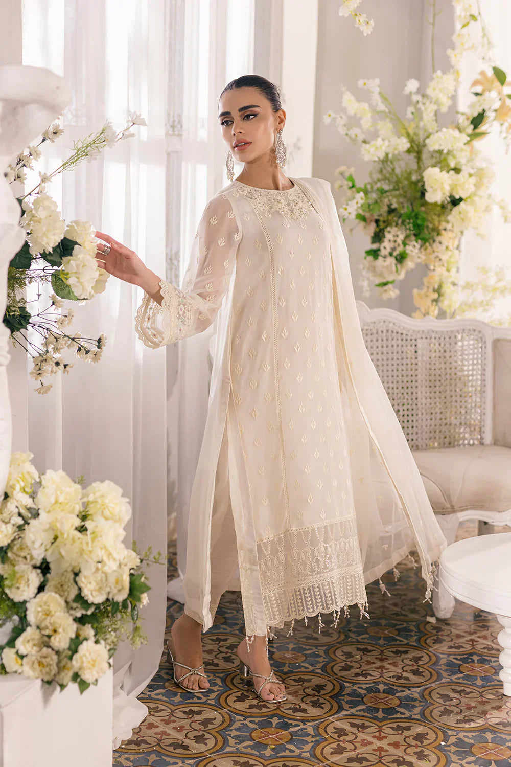 Azure | Ensembles Embroidered Formals | Angelic Frost - House Of Anaya