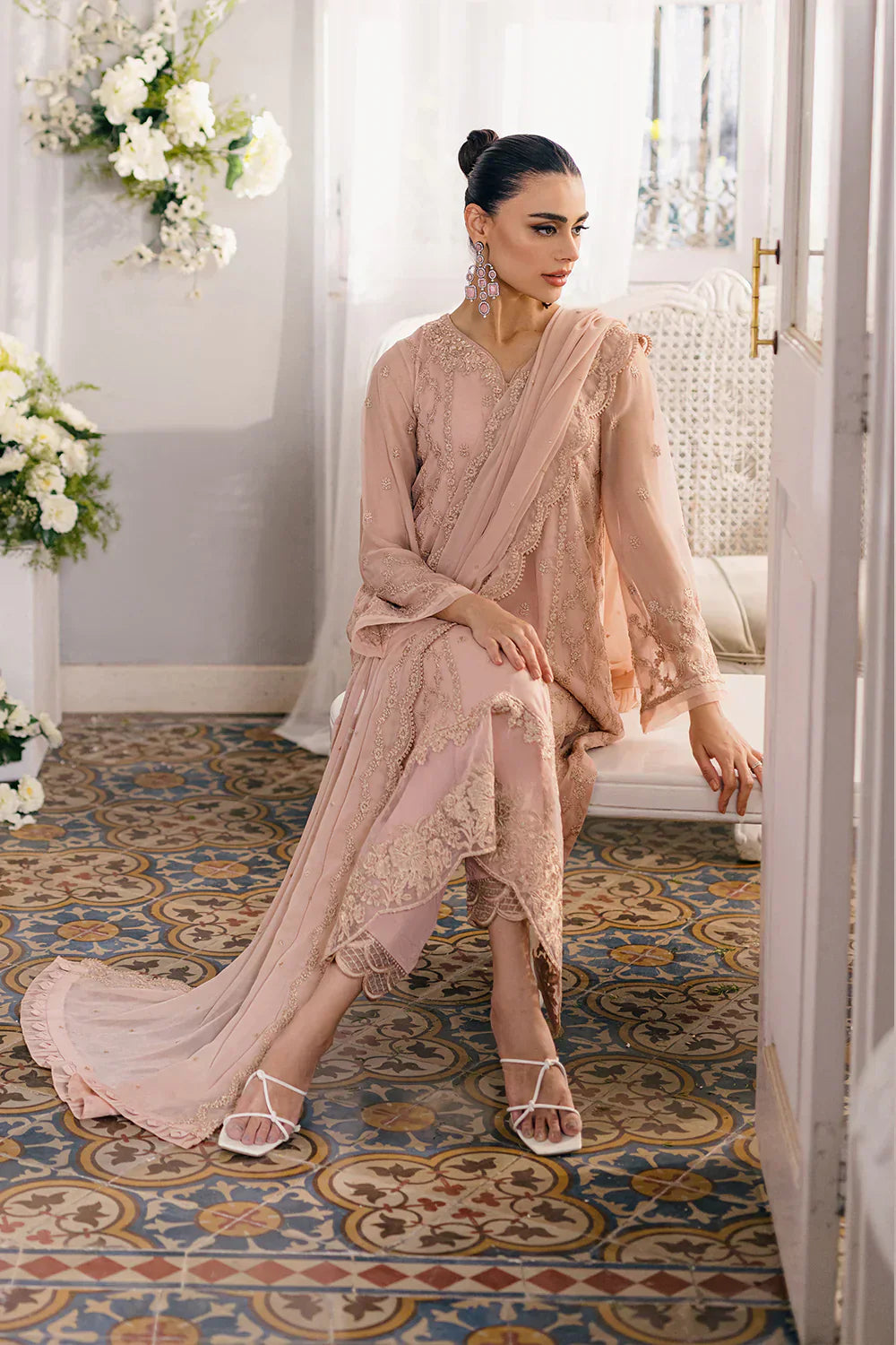 Azure | Ensembles Embroidered Formals | Nectaine - House Of Anaya