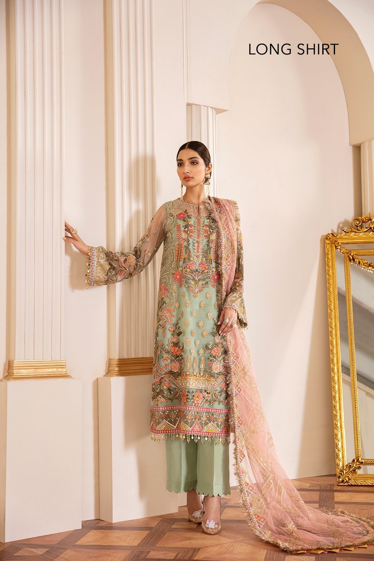 Baroque-EMBROIDERED NET CH07-01 - Riwayat-e-khas