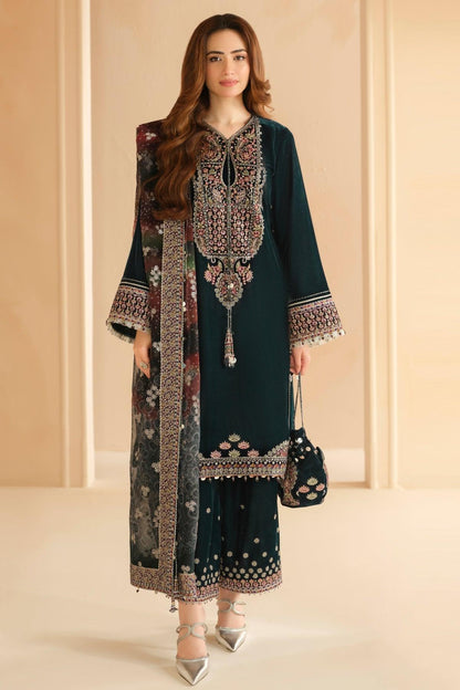 JAZMIN__Embroidered Velvet Formal VF-2039 - House Of Anaya