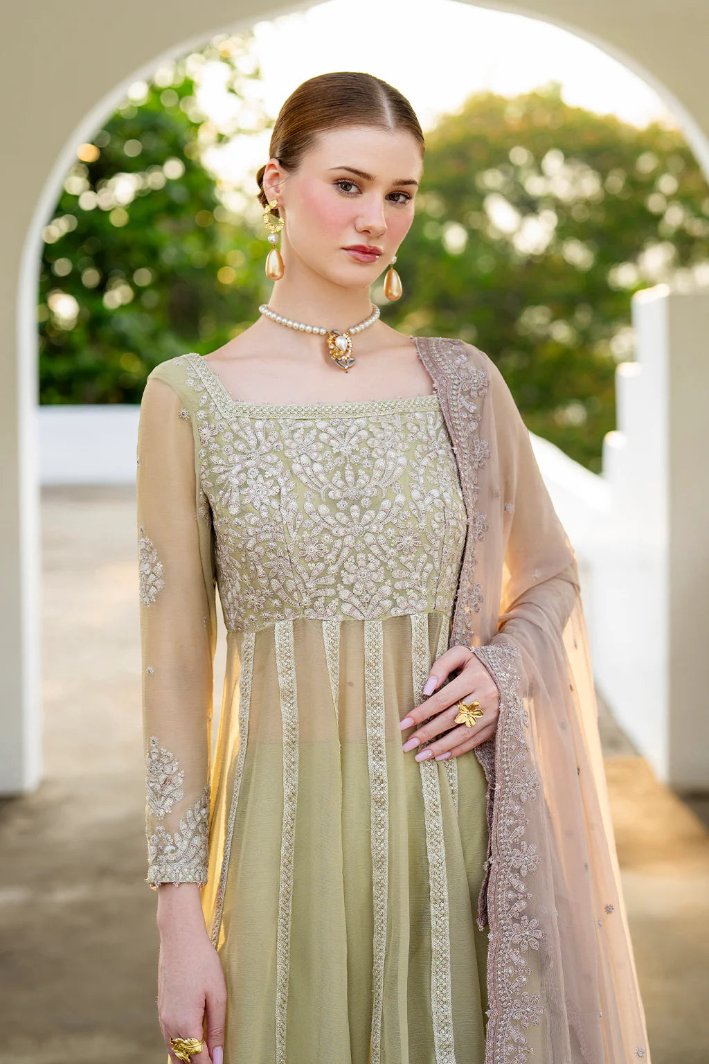 Iznik | Chinon Chiffon | CC-68 Embroidered Chiffon