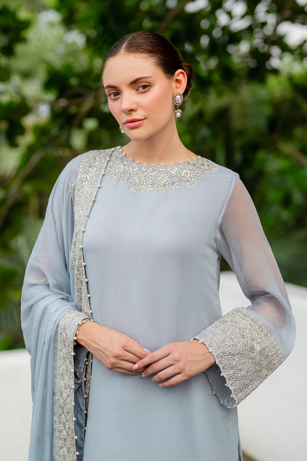 Iznik | Chinon Chiffon | CC-70 Embroidered Chiffon