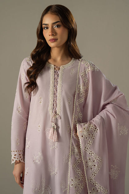 Cross Stitch | Chikankari Lawn 25 | LILAC BLOOM - House Of Anaya