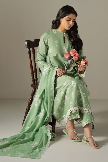 Cross Stitch | Chikankari Lawn 25 | SAGE GARDEN - House Of Anaya