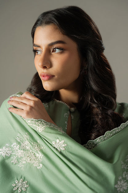 Cross Stitch | Chikankari Lawn 25 | SAGE GARDEN - House Of Anaya