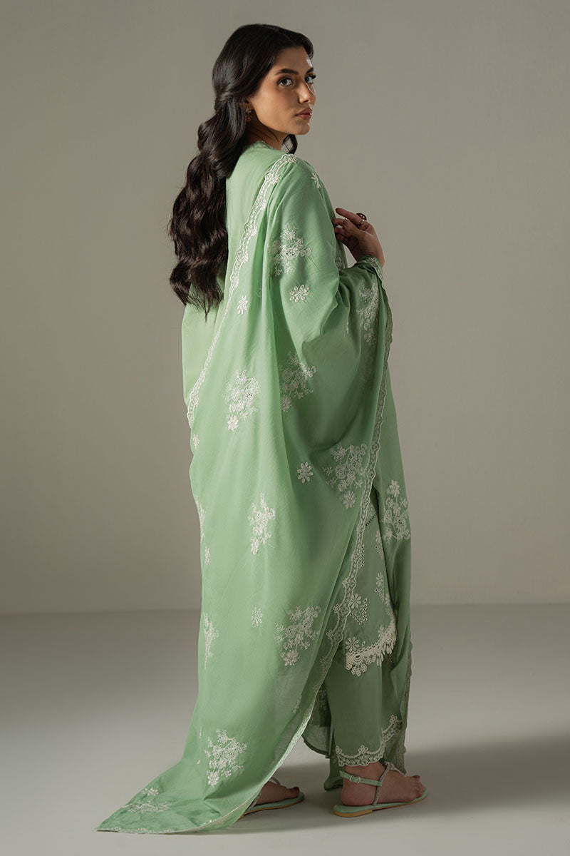 Cross Stitch | Chikankari Lawn 25 | SAGE GARDEN - House Of Anaya
