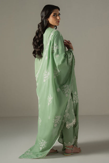 Cross Stitch | Chikankari Lawn 25 | SAGE GARDEN - House Of Anaya