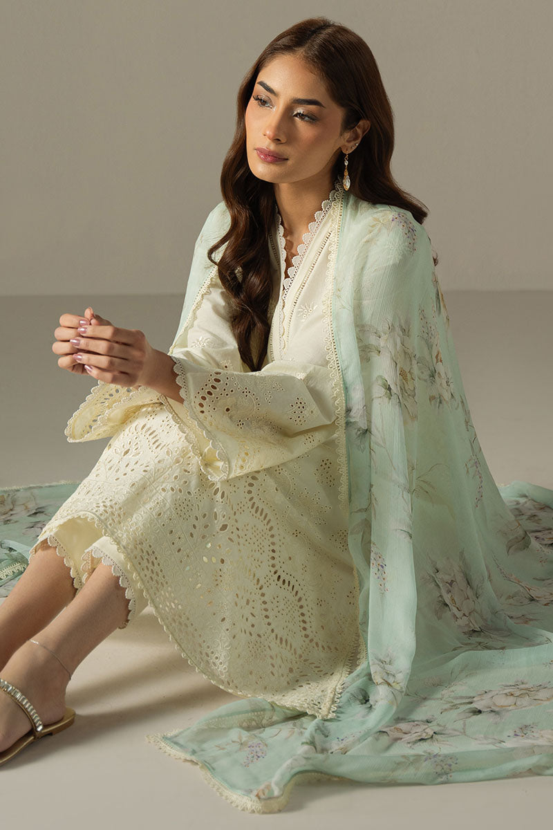 Cross Stitch | Chikankari Lawn 25 | FLORAL MELODY - House Of Anaya