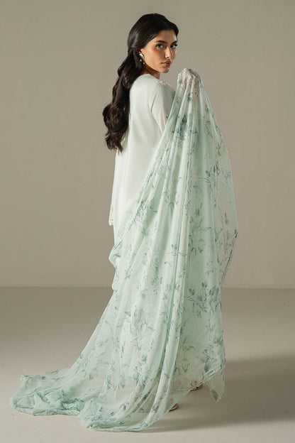 Cross Stitch | Chikankari Lawn 25 | BLUE AURA - House Of Anaya