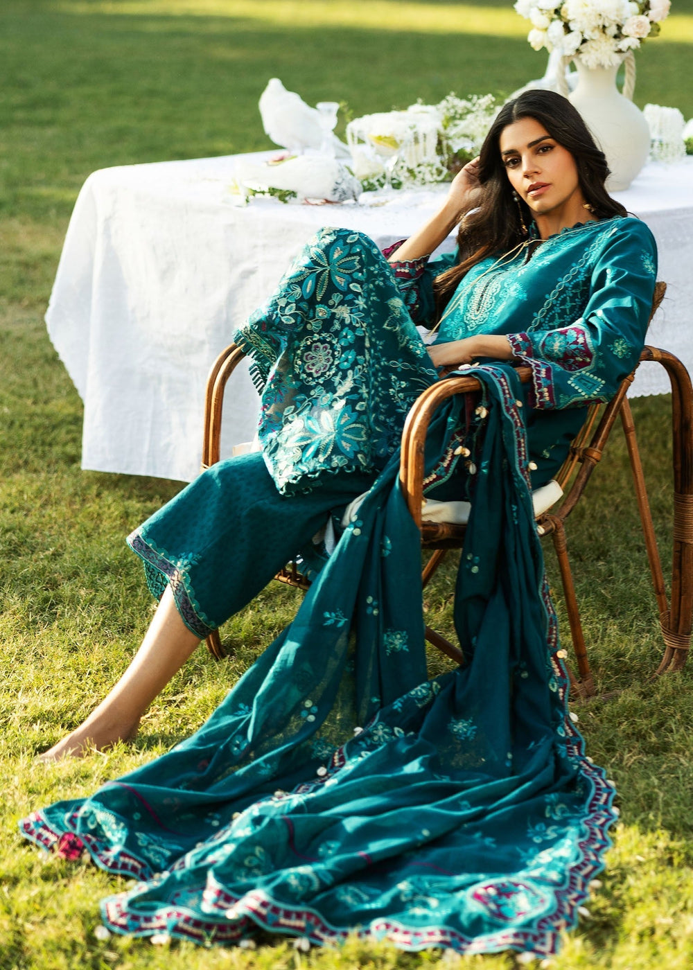 Sadaf Fawad Khan | Siraa Lawn 25 | KOI - B - House Of Anaya