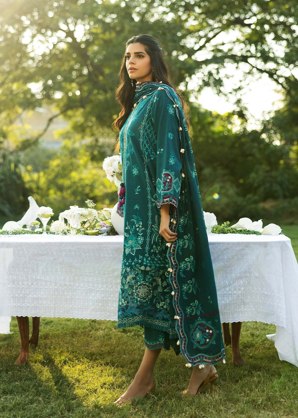 Sadaf Fawad Khan | Siraa Lawn 25 | KOI - B - House Of Anaya