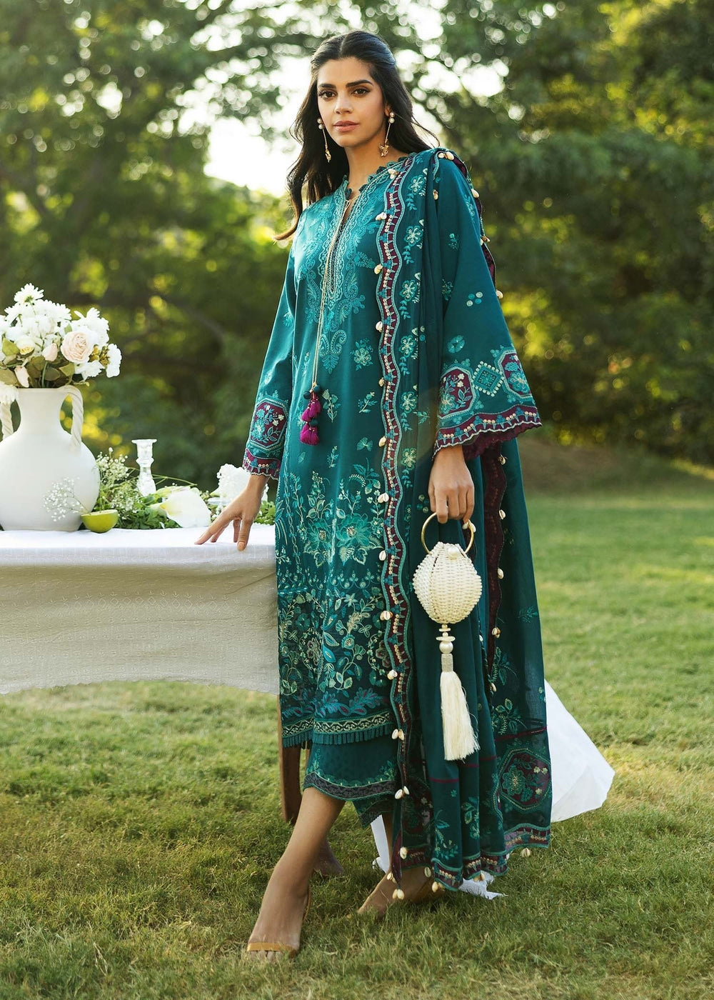Sadaf Fawad Khan | Siraa Lawn 25 | KOI - B - House Of Anaya