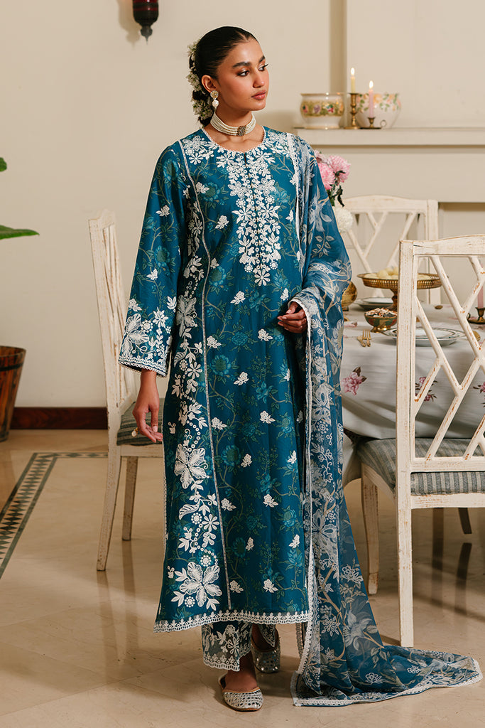 Cross Stitch | Eid Lawn 24 | ICE BLOOM - House Of Anaya