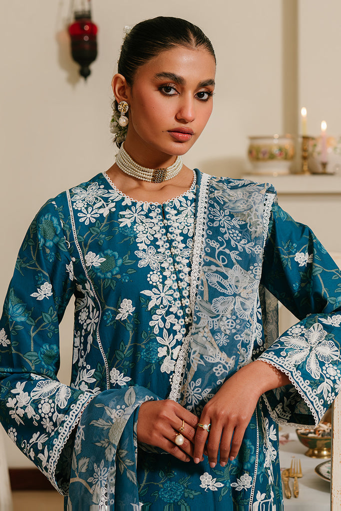Cross Stitch | Eid Lawn 24 | ICE BLOOM - House Of Anaya
