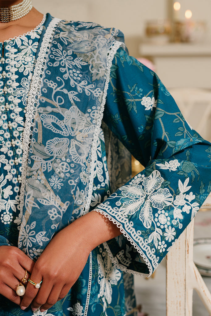 Cross Stitch | Eid Lawn 24 | ICE BLOOM - House Of Anaya