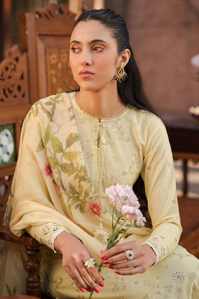 Cross Stitch | Eid Lawn 24 | SAPID FOLIATE - House Of Anaya