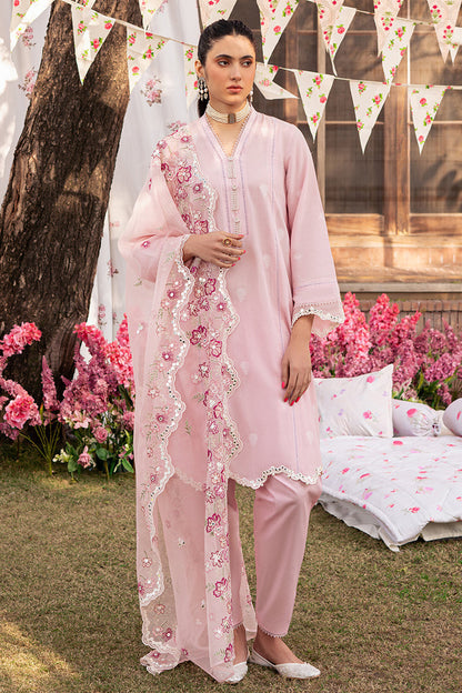 Cross Stitch | Eid Lawn 24 | CAMEO PINK - House Of Anaya