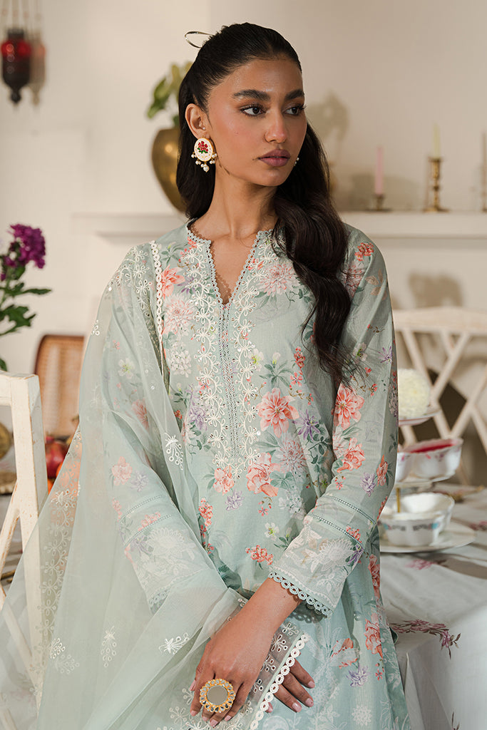 Cross Stitch | Eid Lawn 24 | PEARL FLORAL - House Of Anaya