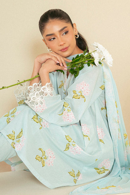 Cross Stitch | Daily Lawn 24 | DIM Black-3 PIECE LAWN SUIT - House Of Anaya