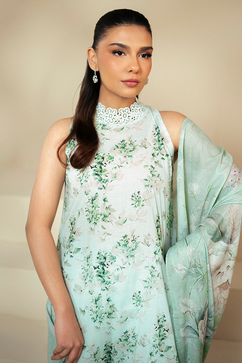 Cross Stitch | Daily Lawn 24 | ROSE GARLAND-3 PIECE LAWN SUIT - House Of Anaya