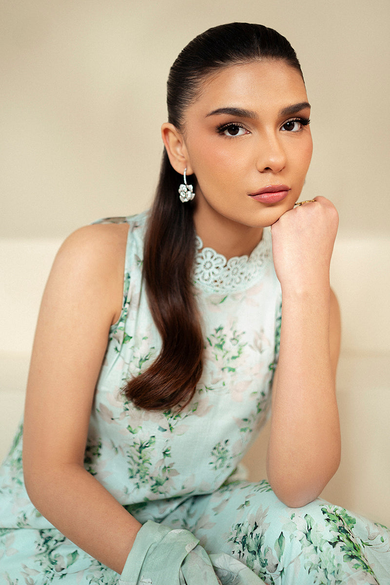 Cross Stitch | Daily Lawn 24 | ROSE GARLAND-3 PIECE LAWN SUIT - House Of Anaya