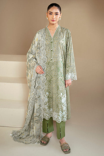 Cross Stitch | Daily Lawn 24 | SAGE BREEZE-3 PIECE LAWN SUIT - House Of Anaya