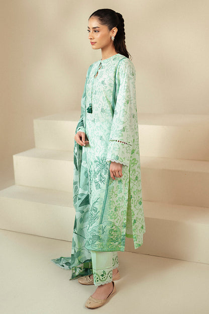 Cross Stitch | Daily Lawn 24 | MINTY MEADOW-3 PIECE LAWN SUIT - House Of Anaya