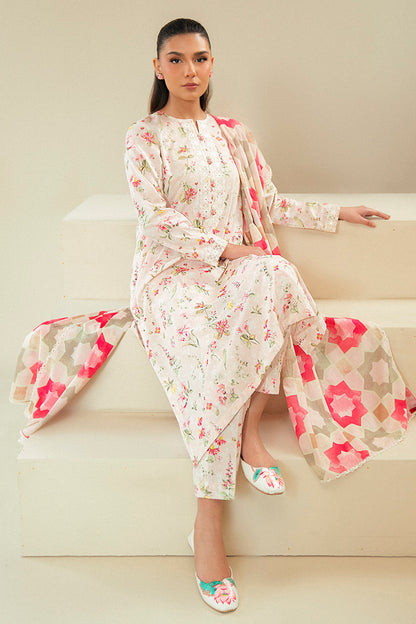 Cross Stitch | Daily Lawn 24 | CRYSTAL AURA-3 PIECE LAWN SUIT - House Of Anaya