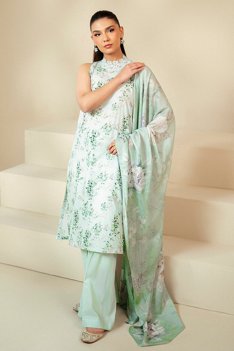 Cross Stitch | Daily Lawn 24 | ROSE GARLAND-3 PIECE LAWN SUIT - House Of Anaya