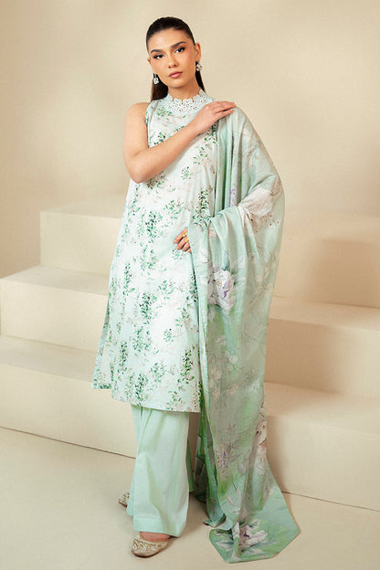 Cross Stitch | Daily Lawn 24 | ROSE GARLAND-3 PIECE LAWN SUIT - House Of Anaya