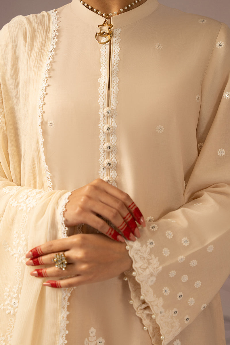 Cross Stitch | Mahiri Embroidered Collection 24 | BLUSH PINK - House Of Anaya