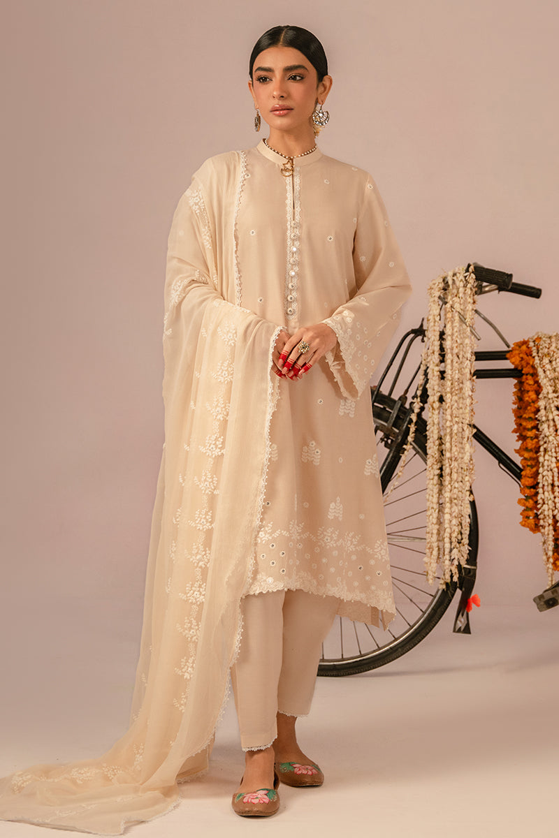 Cross Stitch | Mahiri Embroidered Collection 24 | BLUSH PINK - House Of Anaya
