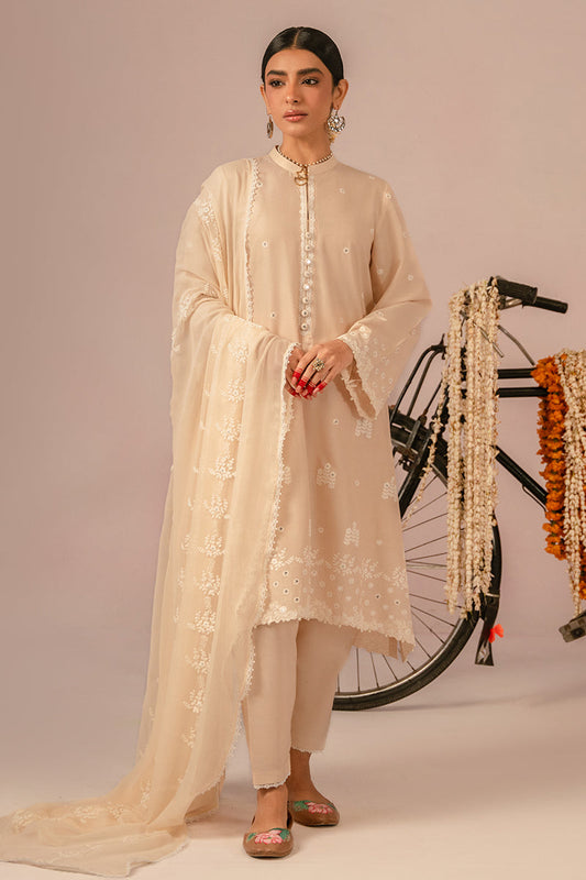 Cross Stitch | Mahiri Embroidered Collection 24 | BLUSH PINK - House Of Anaya