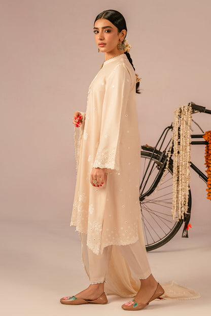 Cross Stitch | Mahiri Embroidered Collection 24 | BLUSH PINK - House Of Anaya
